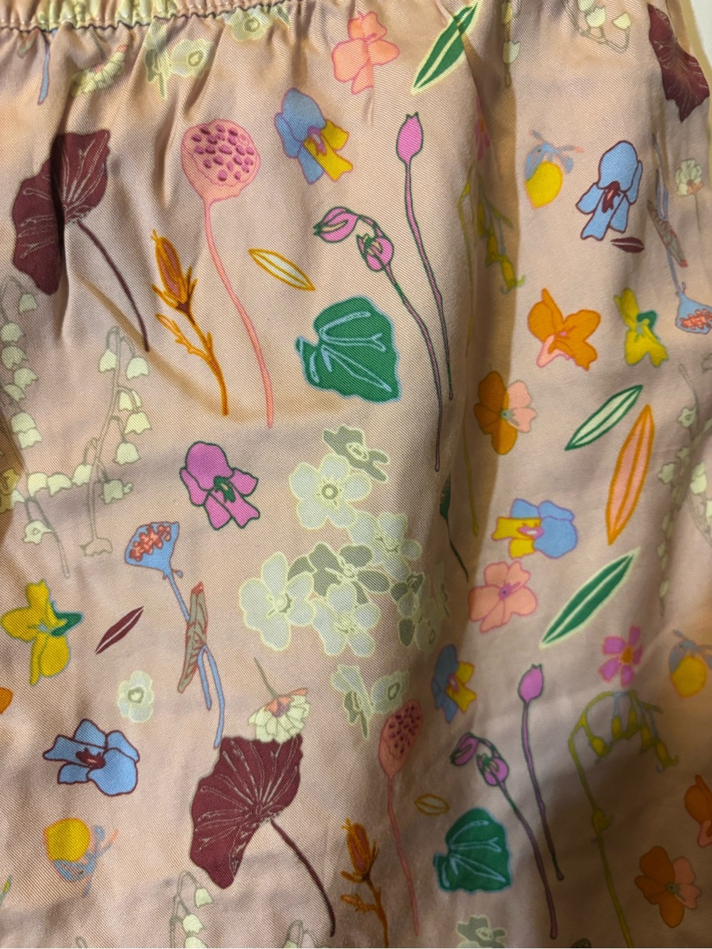 Love and Lore Floral Print Pink Elastic Waist Women’s Shorts size L - Picture 3 of 5